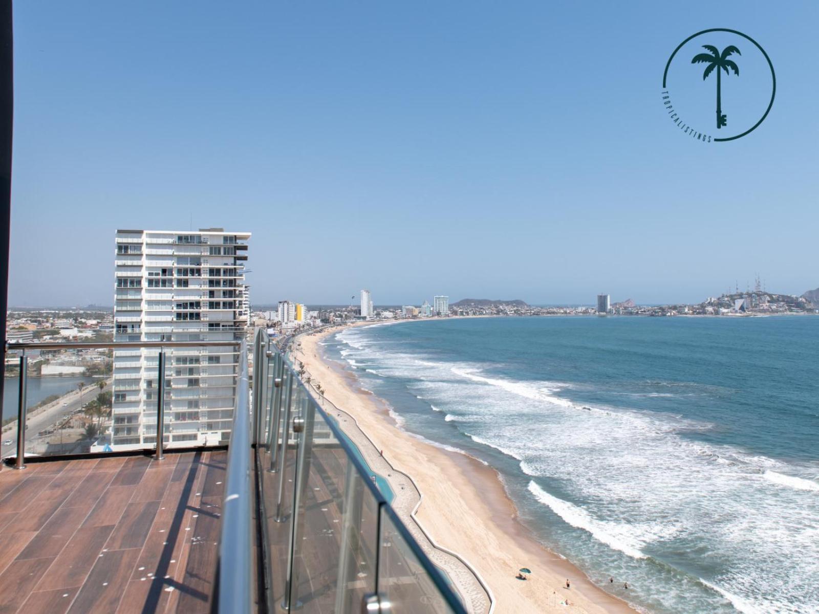 Terraza Con Vista Al Mar, Bbq Y Piscina Apartment Mazatlan Luaran gambar