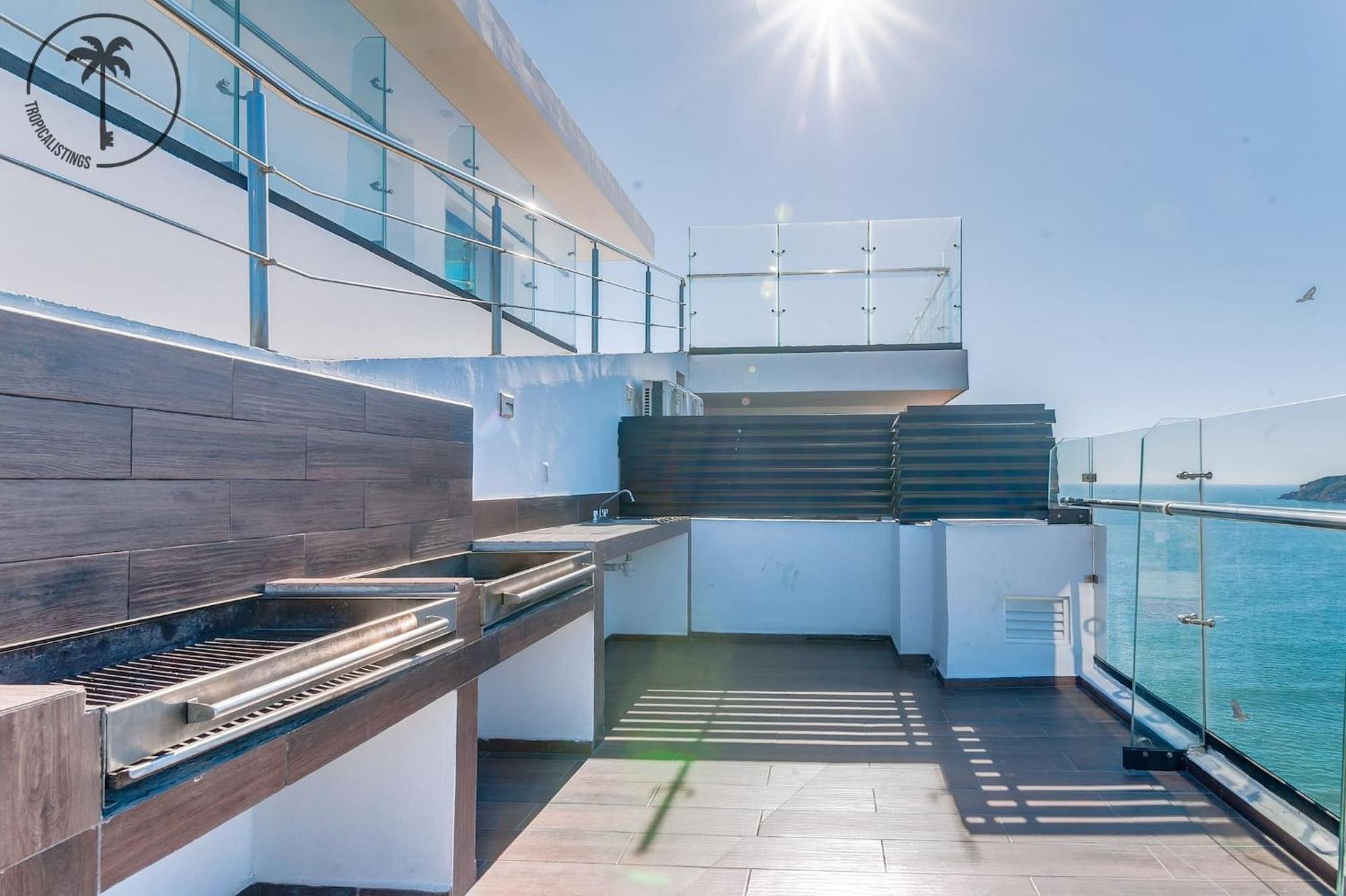 Terraza Con Vista Al Mar, Bbq Y Piscina Apartment Mazatlan Luaran gambar