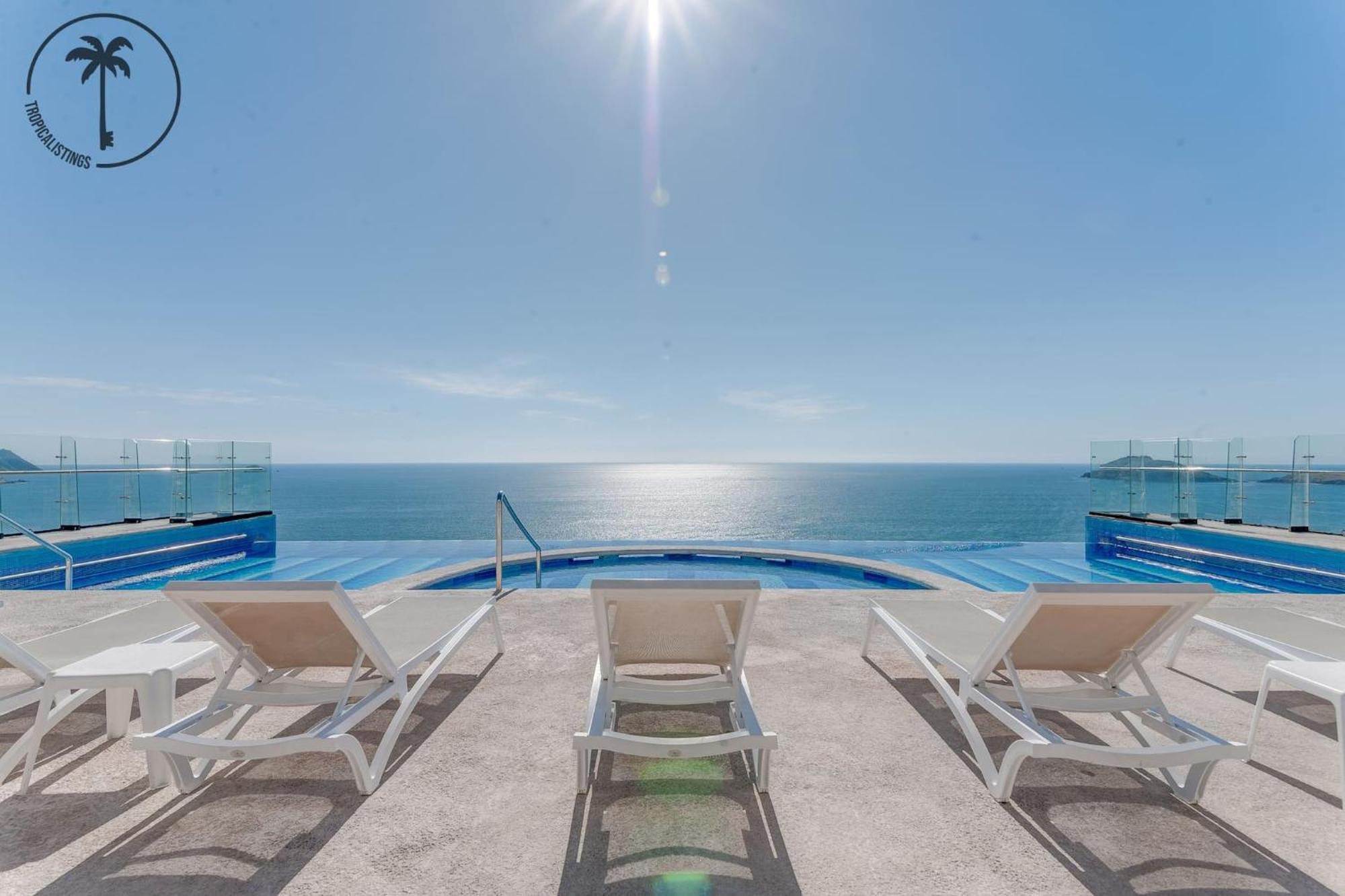 Terraza Con Vista Al Mar, Bbq Y Piscina Apartment Mazatlan Luaran gambar