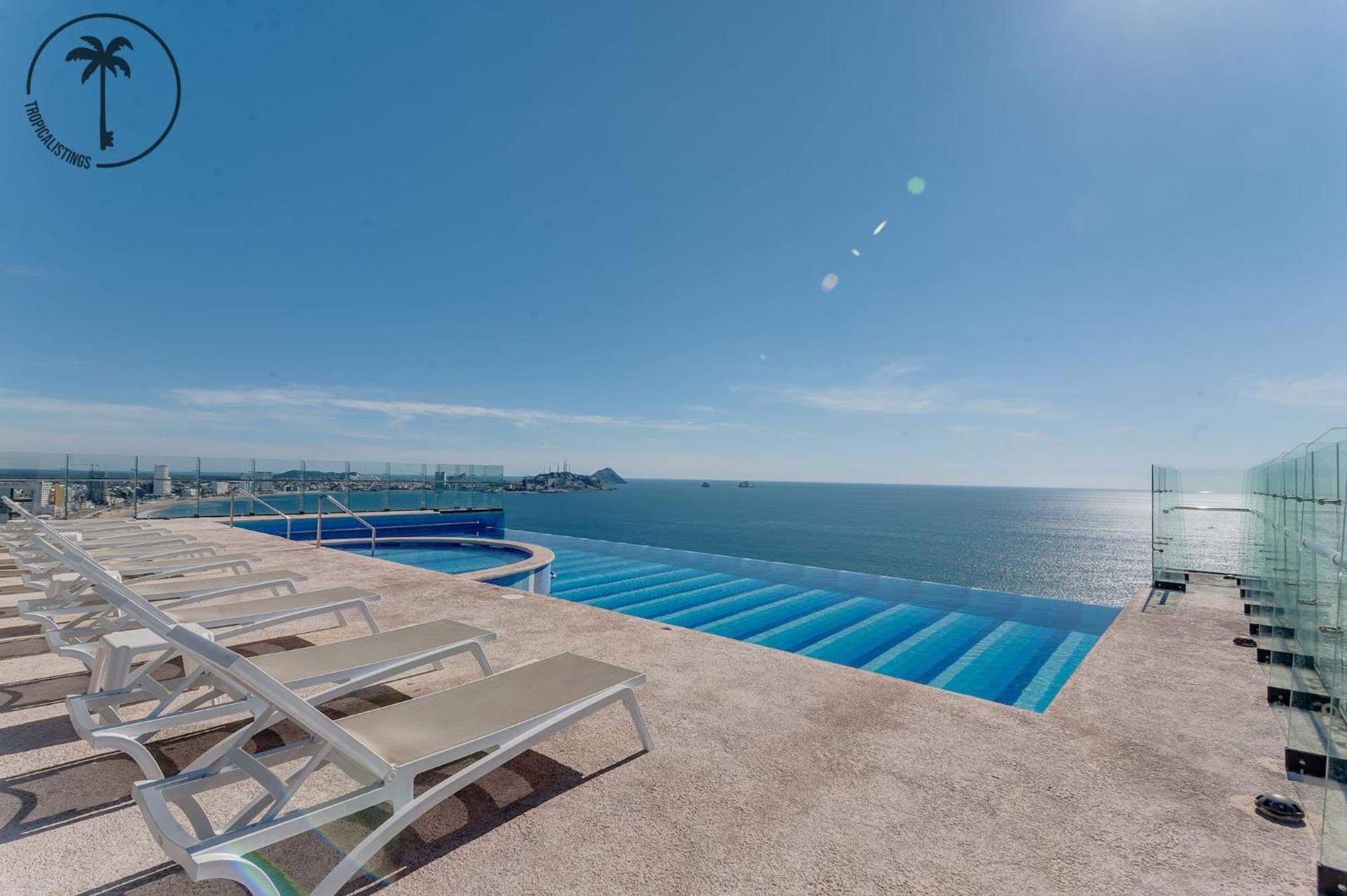 Terraza Con Vista Al Mar, Bbq Y Piscina Apartment Mazatlan Luaran gambar